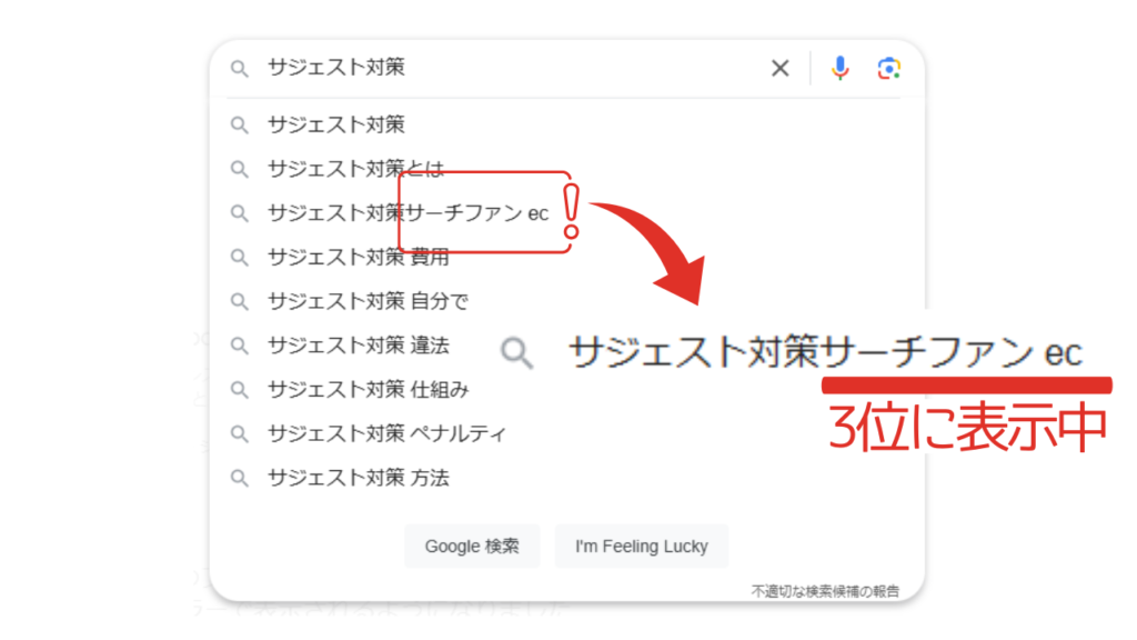 Googleサジェストとは