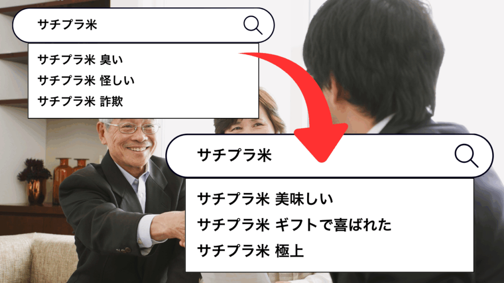 実際にあったご相談：うちの商品、検索したら“臭い”って出るんです