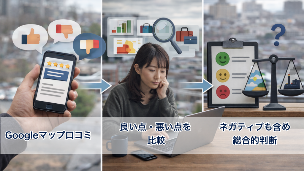 口コミはAI要約される。企業の印象とサジェストの関係